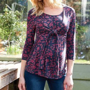 JoJo Maman Bébé Maternity & Nursing Tie Front Top